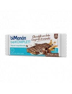 BIMANAN BEKOMPLETT BARRITA CRUJIENTE DE CEREALES Y CHOCOLATE CON LECHE 20G 1U