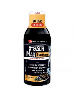FORTE PHARMA XTRASLIM MAX DRENANTE SABOR GROSELLA NEGRA 500 ML