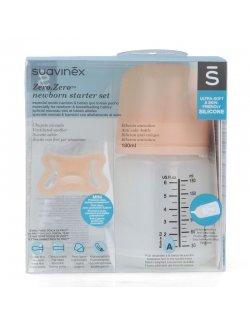 SUAVINEX ZERO ZERO ULTRA SOFT SILICONE NEWBORN STARTER SET + 0 M