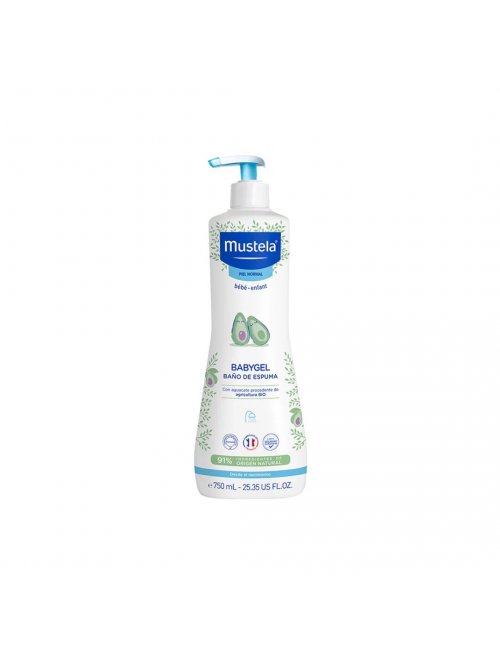 MUSTELA BABYGEL BAÑO ESPUMA 750ML