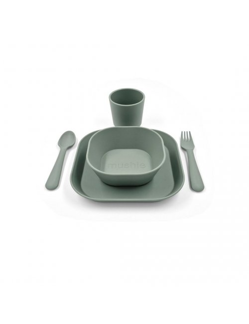 MUSHIE PACK 5 PIEZAS VAJILLA BEBE SAGE