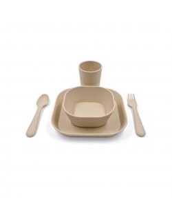 MUSHIE PACK 5 PIEZAS VAJILLA BEBE IVORY