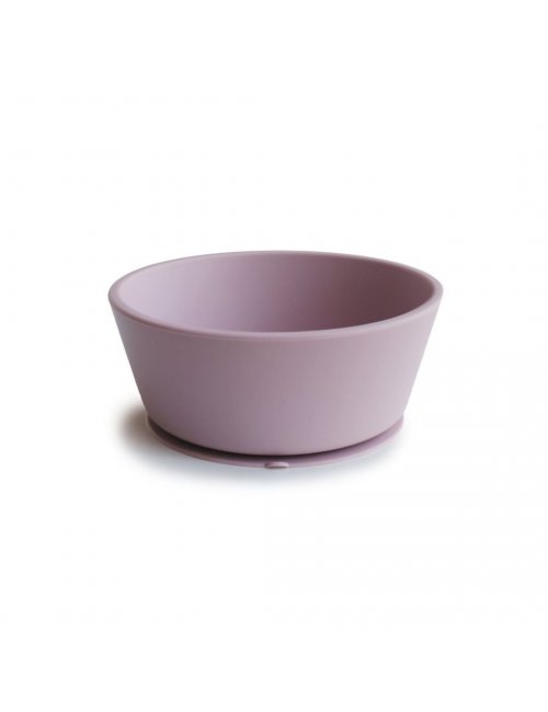 MUSHIE BOWL SILICONA CON VENTOSA SOFT LILAC +6 MESES