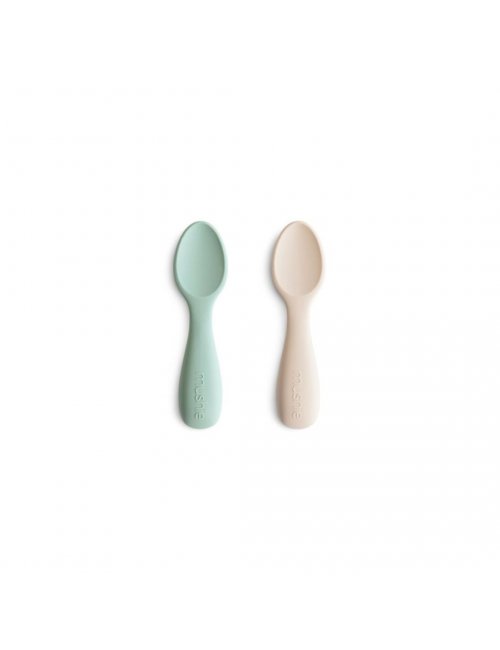 MUSHIE SET 2 CUCHARAS SILICONA CAMBRIDGE BLUE/ SHIFTING...