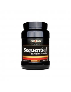 CROWN SPORT NUTRITION SEQUENTIAL & NIGHT PROTEIN SABOR CHOCOLATE 918G
