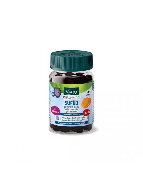 KNEIPP GUMMIES NIÑOS SUEÑO 30 CARAMELOS DE GOMA SABOR...