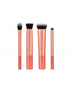 REAL TECHNIQUES FACE BASE MAKEUP BRUSH KIT 4 UNIDADES