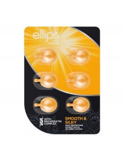 ELLIPS VITAMINA CAPILAR PRO-KERATINA SMOOTH & SILKY 6 UNIDADES