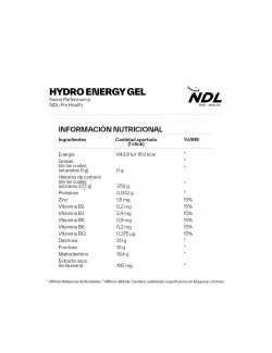NDL PRO-HEALTH HYDRO ENERGY GEL COLA 60G