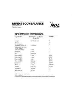 NDL PRO-HEALTH TRIPTOFANO CON MAGNESIO Y VITAMINA B6 30 CAPSULAS