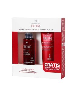 IRALTONE PACK LOCION ANTICAIDA 100ML + REGALO CHAMPU FORTIFICANTE 75ML