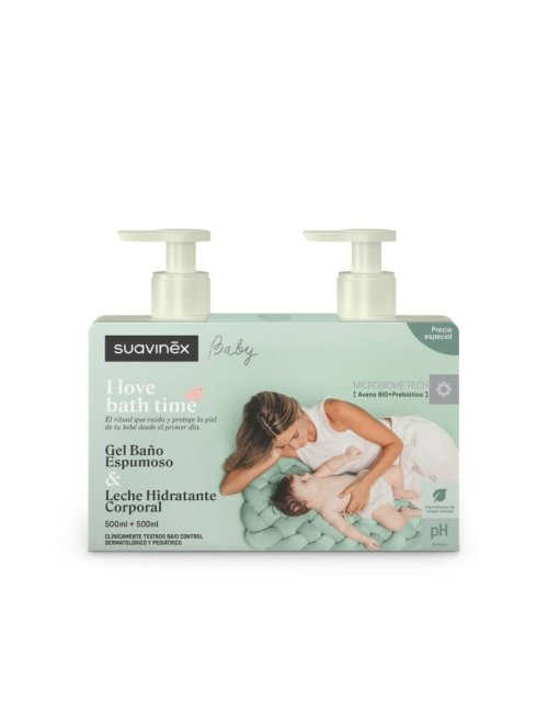 SUAVINEX DUPLO GEL ESPUMOSO + LOCION PACK 500 ML + 500 ML