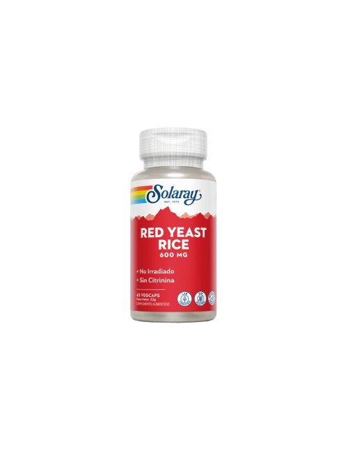 SOLARAY RED YEAST RICE 600MG 45 VEGCAPS