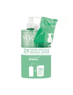 SVR SPIRIAL DEO-DUCHE GEL LAVANTE DESODORANTE 400 ML + REFILL 400 ML