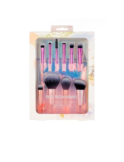 REAL TECHNIQUES TRAVEL FANTASY MINI BRUSH SET 10 UNIDADES