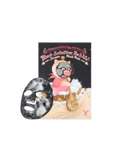 ELIZAVECCA PIGGY HELL PORE BLACK SOLUTION BUBBLE SERUM MASK