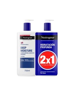 NEUTROGENA HIDRATACION PROFUNDA LOCION CORPORAL RAPIDA ABSORCION PIEL SECA 2X750ML