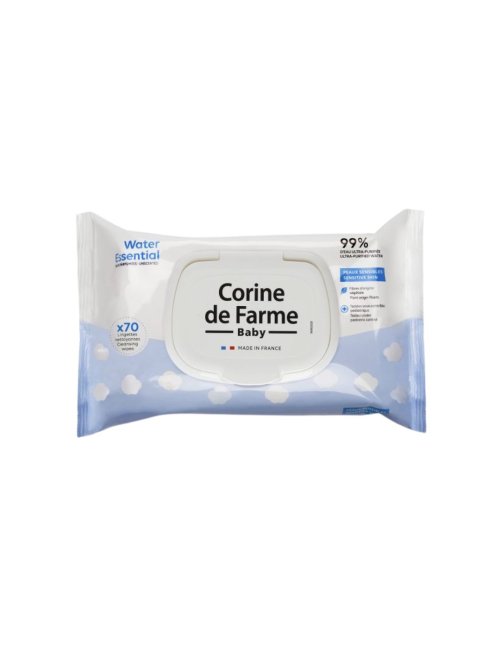 CORINE DE FARME BABY TOALLITAS WATER ESSENTIAL BIO X70 U