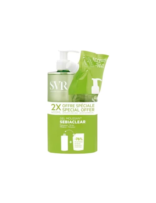 SVR SEBIACLEAR GEL MOUSSANT + REFILL 400 ML
