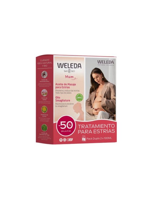 WELEDA DUPLO ACEITE DE MASAJE PARA ESTRIAS 2X100ML