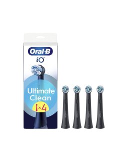 ORAL-B CEPILLO ELECTRICO IO ULTIMATE CLEAN NEGRO 4 UDS
