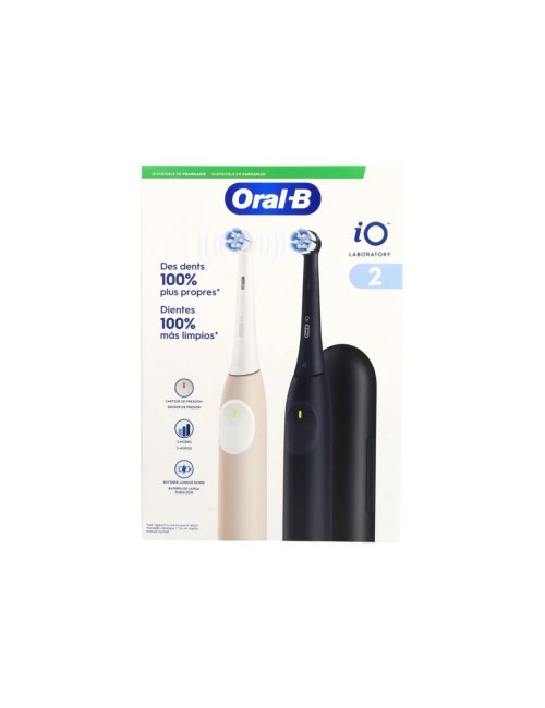 ORAL B CEPILLO ELECTR IO 2 DUO NEGRO/ROSA