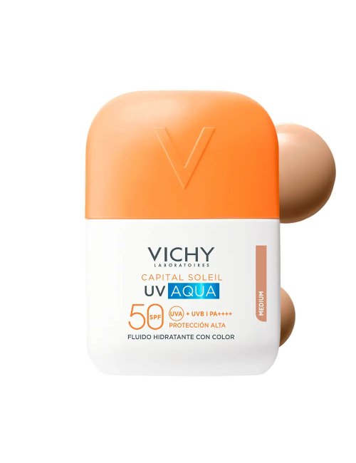 VICHY CAPITAL SOLEIL UV AQUA FLUIDO HIDRATANTE COLOR TONO...