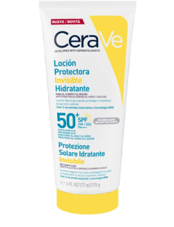 CERAVE LOCIÓN PROTECTORA INVISIBLE HIDRATANTE 50SPF+ LOCION 177ML